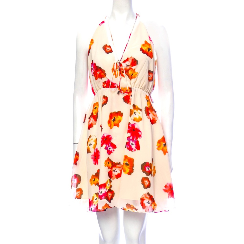 Haute Hippie
Floral Print Knee-Length Dress Size: L